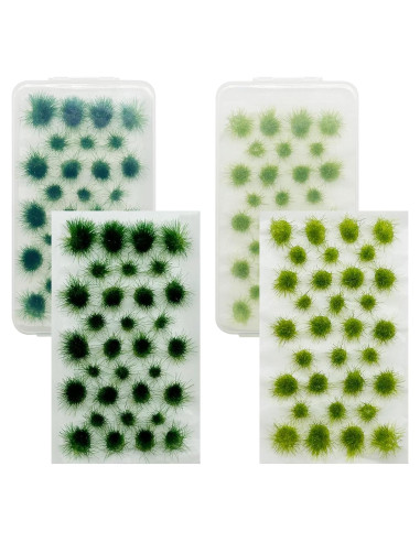 Cayway 64 Mechones de Hierba Estática Verde para Diorama