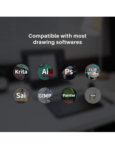Tableta de Dibujo Huion Inspiroy H640P 25.4x15.2 cm 8192 Niveles