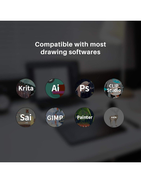 Tableta de Dibujo Huion Inspiroy H640P 25.4x15.2 cm 8192 Niveles