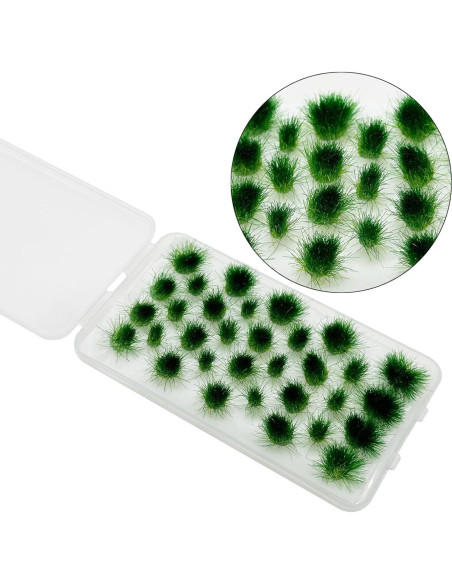 Cayway 64 Mechones de Hierba Estática Verde para Diorama