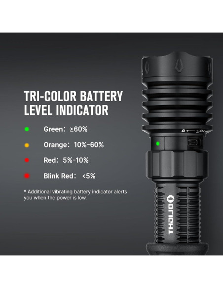 Linterna Táctica OLIGHT Warrior X 4 2600 Lúmenes USB-C