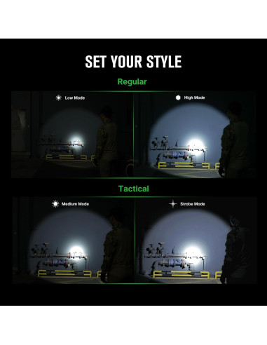 Linterna Táctica OLIGHT Warrior X 4 2600 Lúmenes USB-C