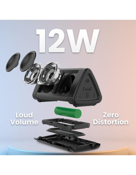 Altavoz Bluetooth OontZ Angle 3 Negro 12W IPX5 24h Batería