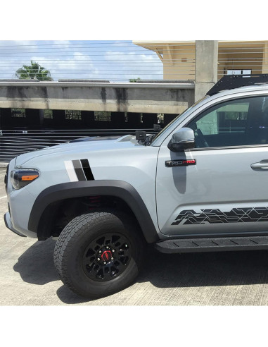 Calcomanías Retro Tricolor MOCHENT para Toyota Tacoma 2 Pcs