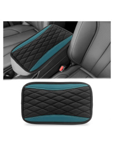 Cubierta de Consola Central Vrasly - Cuero Impermeable Verde 19x32cm