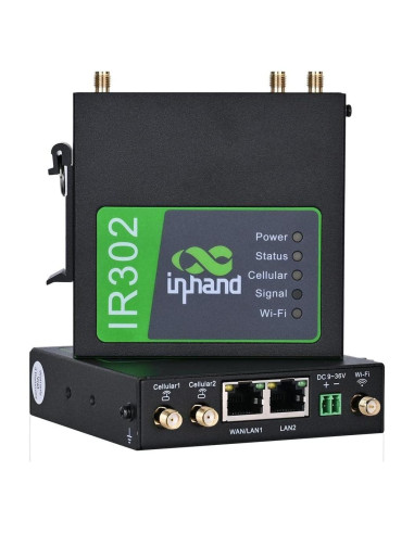 Enrutador Industrial InHand IR302 4G LTE Wi-Fi Dual SIM
