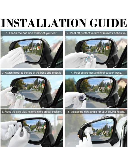 Espejo Convexo de Punto Ciego LivTee - Paquete de 2, HD