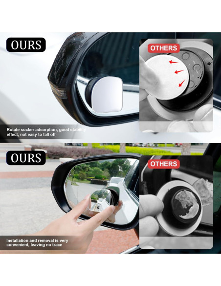 Espejo Convexo de Punto Ciego LivTee - Paquete de 2, HD