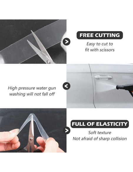 Protector de Bordes de Puerta CloudBuyer 10.06m x 3.05cm Transparente