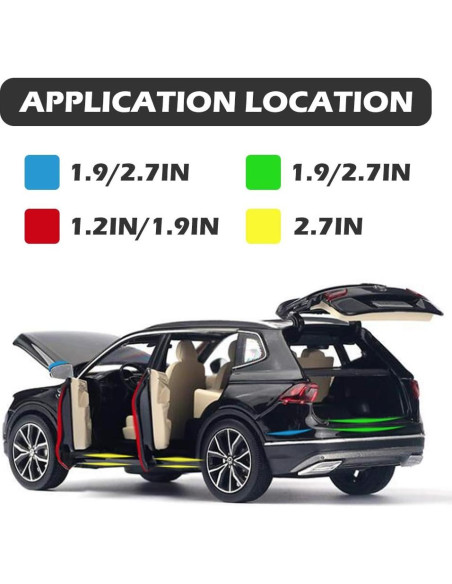 Protector de Bordes de Puerta CloudBuyer 10.06m x 3.05cm Transparente