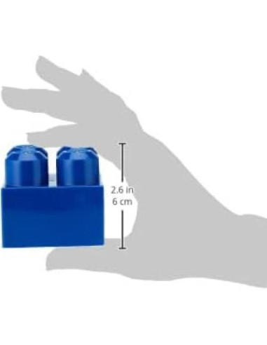Mega Bloks Bolsa Grande de Construcción 80 Piezas Azul