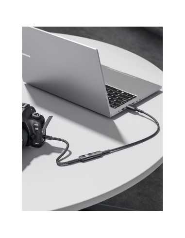 Adaptador Micro HDMI a HDMI JSAUX 4K 60Hz 18Gbps Negro