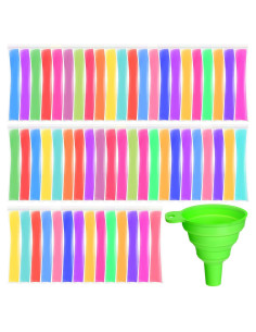 Hoolerry 600 Bolsas de Hielo Desechables con Embudo 5.6x28cm