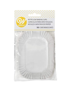 Moldes para Hornear Mini Panes Wilton 50 Unidades Blancos 2