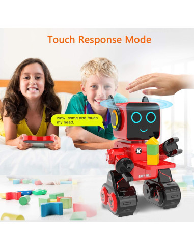 Robot Juguete Interactivo Control Remoto GUANGDONG ZR-001 Rojo