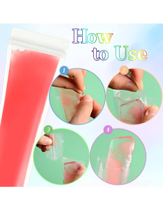 Hoolerry 600 Bolsas de Hielo Desechables con Embudo 5.6x28cm 2