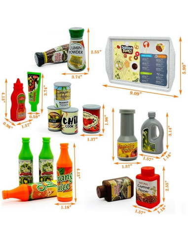 Juego de Cocina de Juguete 17 Piezas TAKEN ALL Alimentos