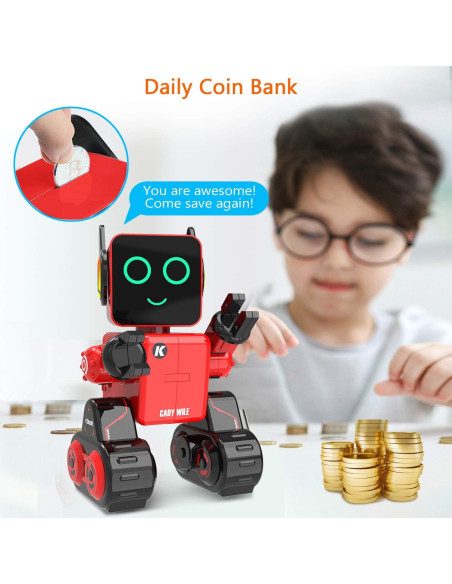 Robot Juguete Interactivo Control Remoto GUANGDONG ZR-001 Rojo