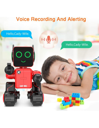 Robot Juguete Interactivo Control Remoto GUANGDONG ZR-001 Rojo