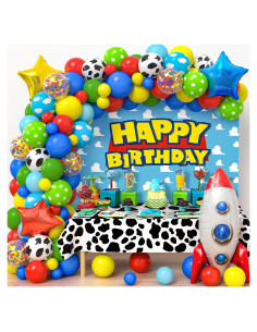 Winrayk 154 Piezas Decoraciones de Cumpleaños Temáticas de Juguetes