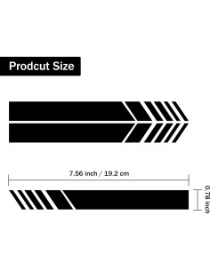 Calcomanías Reflectantes SINGARO para Espejo Retrovisor 4pcs 2
