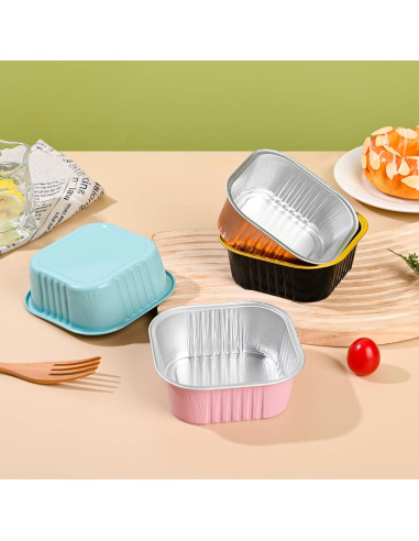 Mini Moldes para Pasteles de Aluminio Findful 10oz 40 Paquete