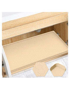 Alfombrilla Impermeable de Silicona FORWOS 56x48 cm Beige