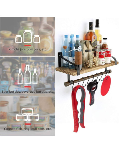 Abridor de Tarros y Botellas 5 en 1 BAGTeck - Set de 3 Piezas