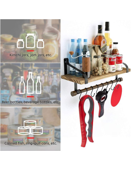 Abridor de Tarros y Botellas 5 en 1 BAGTeck - Set de 3 Piezas