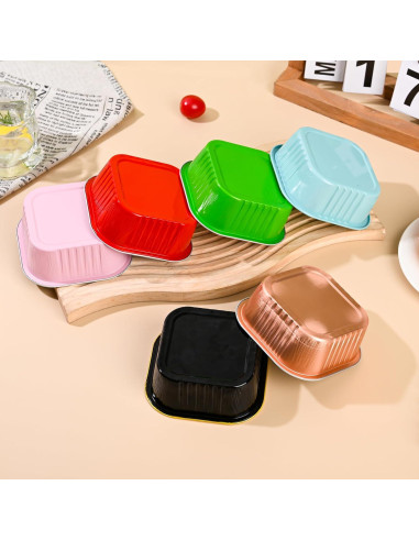 Mini Moldes para Pasteles de Aluminio Findful 10oz 40 Paquete