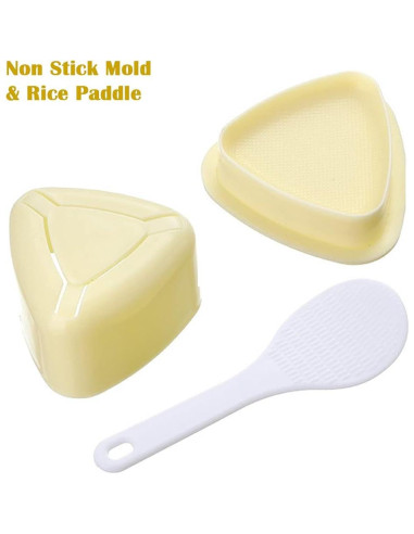 Molde de Sushi Triangular DIMVKA, 2 Paquetes Antiadherente