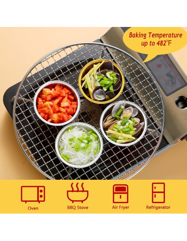 Moldes para Cupcakes LNYZQUS 5oz con Tapas - Paquete 100 Piezas