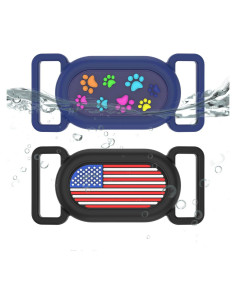 Soporte de Collar para Samsung Galaxy SmartTag2 - 2 Unidades - Silicona a Prueba de Agua