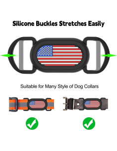 Soporte de Collar para Samsung Galaxy SmartTag2 - 2 Unidades - Silicona a Prueba de Agua 2