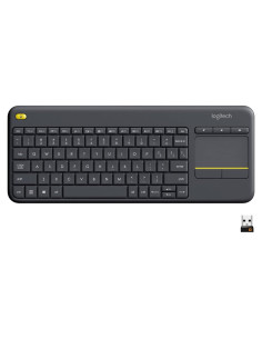 Teclado Inalámbrico Logitech K400 Plus con Touchpad - Negro
