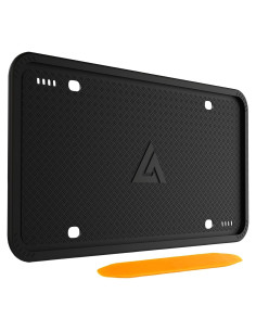 Marco de Placa de Licencia Aujen Negro Silicona 1 Unidad
