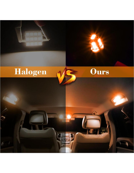 Juego de 24 Bombillas LED Ámbar iFunyLED para Automóvil