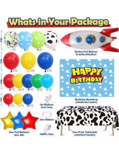 Winrayk 154 Piezas Decoraciones de Cumpleaños Temáticas de Juguetes 2