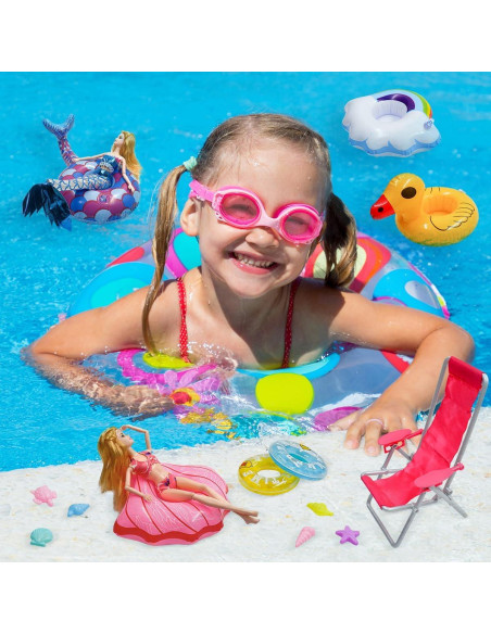 Set de Accesorios para Muñeca CAILESS - 36 Piezas de Trajes de Baño