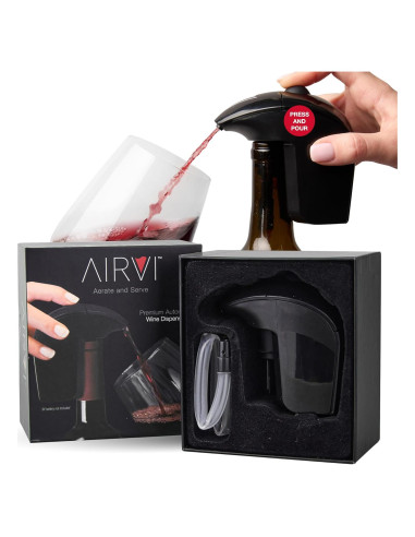 Dispensador de Vino Automático AirVi - 2-Pack, Sin Derrames
