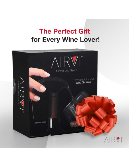 Dispensador de Vino Automático AirVi - 2-Pack, Sin Derrames