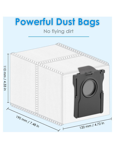 Paquete de 12 Bolsas de Polvo COWINORY para Dreame L10s Ultra