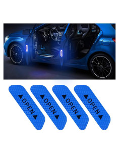 Calcomanías Reflectantes de Advertencia AUKEPO 4PCS Azul