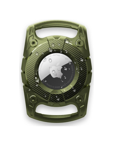 Soporte Airtag Sichy para Collar de Perro Verde Militar IPX8