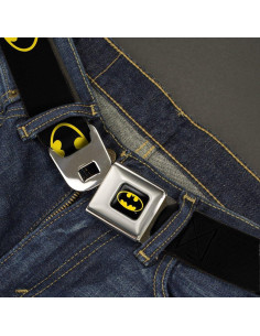 Cinturón de Seguridad Buckle-Down Batman 2.54 cm Negro/Amarillo 2