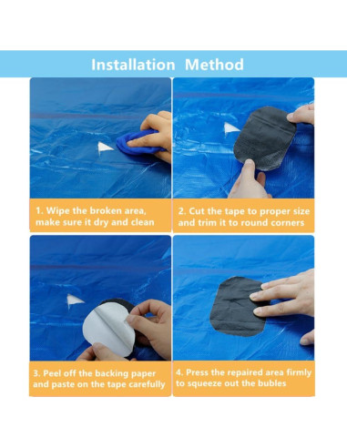 Cinta de Reparación para Toldos SHUNYUAN 5.08cm x 7.5m Negra