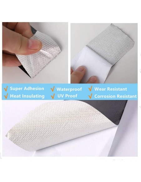 Cinta de Reparación para Toldos SHUNYUAN 5.08cm x 7.5m Negra