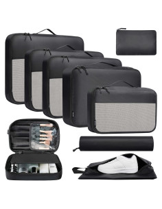 Set de Cubos de Empaque BAGAIL 9 Piezas para Viajes