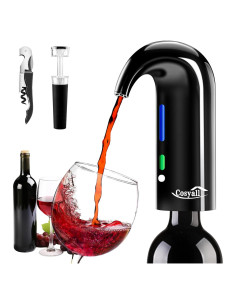 Aerador de Vino Eléctrico Cosyall EA01 0.95L Negro