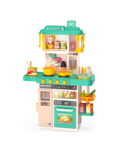 Juego de Cocina Interactivo POFJOEQ 50 Piezas Verde 2-12 Años